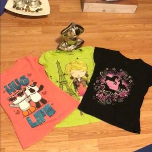 3 girls T-shirts’ size 10/12 bundle